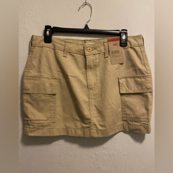 Levis 94 Cargo Summer Mini Skirt Womens Brand New With Tags